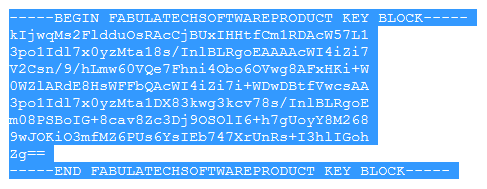 Select License Key
