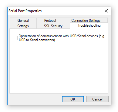 Serial Port Redirector - Troubleshooting